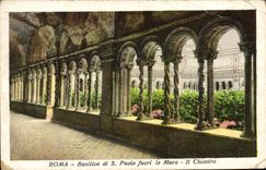 El fuori de Roma Basilica di Pedro de la POSTAL de la VENDIMIA la emparedó Chiostro
