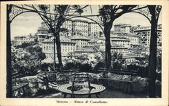 VINTAGE POSTCARD Genova Alture di Castelletto