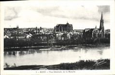 CPA Metz Vue Generale de la Moselle