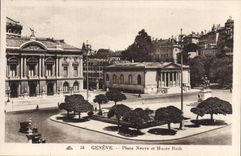 VINTAGE POSTCARD Geneva Places New and Rath Museum