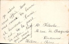 CPA Fantaisie Fleurs Bonne Annee