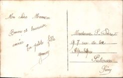 VINTAGE POSTCARD Fantasy Child Flag