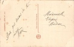 VINTAGE POSTCARD Fantasy Woman Close to the well