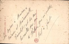 VINTAGE POSTCARD Fantasy Woman happy life Hens Firm Dog