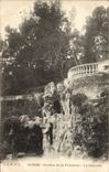 Jardines de Nimes de la POSTAL de la VENDIMIA de la fuente la cascada