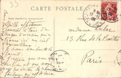 VINTAGE POSTCARD Libourne Church Saint Jean Baptisle