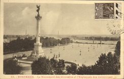 CPA Bordeaux Le Monument des Girondine et l'Esplanade des Quinconces