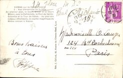 VINTAGE POSTCARD Vienna On the Rhone Overall picture of the city