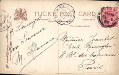 Terraplén de Londres Victoria de la POSTAL de la VENDIMIA