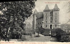 POSTAL Pau de la VENDIMIA el castillo visto del oeste