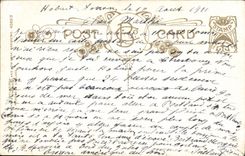 VINTAGE POSTCARD Fantasy Daylight Child Man