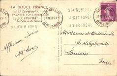 VINTAGE POSTCARD Palais De Fontainebleau the palate of considering floor Fishes Sinning