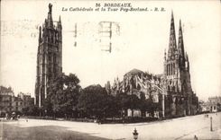 CPA Bordeaux La Cathedrale Et La Tour Pey Berland