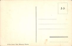 POSTAL Creusaz Salvan de la VENDIMIA y la cadena de Mont Blanc