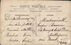 CPA Fantaisie Homme Timbre Diego Suarez Madagascar