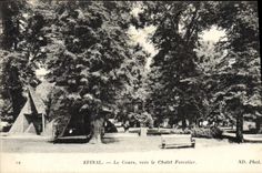 CPA Epinal Le Cours Vers Le Chatet Forestier