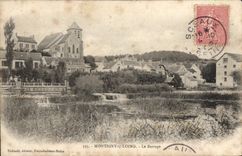 VINTAGE POSTCARD Montigny On Loing Stopping