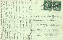 Los alrededores de la POSTAL de la VENDIMIA del castillo del Dormouse los bordes del Dormouse tienen Nogent