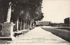 CPA Versailles Le Haut du tapis vert et la perspective du chateau sur les jardins 