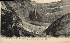 VINTAGE POSTCARD Gavarnie Hotel Of the Circus