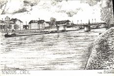 MODERN CARD Creil Boat Barge