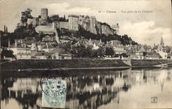 VINTAGE POSTCARD Chinon View Of the Castle