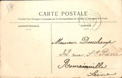 VINTAGE POSTCARD Chinon View Of the Castle