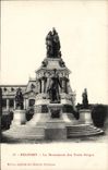 CPA Belfort Le Monument Des Trois Sieges
