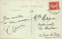 Valle de la POSTAL de la VENDIMIA del cierre Chastellux de la curación el molino De Lingoux la momia