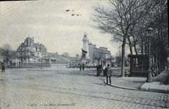 VINTAGE POSTCARD Caen the Place Alexandre III