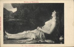 VINTAGE POSTCARD Museum of Toulouse the Madeleine De Henner