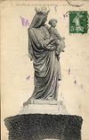 VINTAGE POSTCARD Graville Sainte Honorine the black Virgin