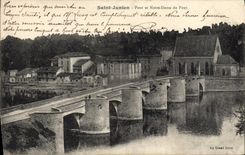 CPA Saint Junien Pont Et Notre Dame Du Pont