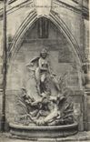 CPA Beauvais La fontaine des amis des arts Rue de la Frette