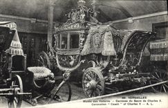 VINTAGE POSTCARD Versailles Musee Of the Cars Fits with body sacring of Charles X