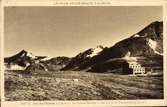 CPA Col De I'Iseren La Grand Sassiere Et La Tsaneteleina