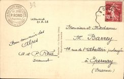 VINTAGE POSTCARD Collar De I' Iseren Large Sassiere And Tsaneteleina