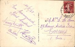 VINTAGE POSTCARD Mans House Known as Of the Queen Berengere