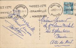 CPA Granvile Vue Generale Sur Les Bassins Et La Haute Ville