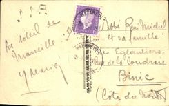 CPA Marseille Vue Prise Du Transbordeur Sur La Joliette Et La cathedrale