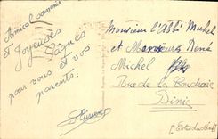 VINTAGE POSTCARD Toulon Mourillon Strong the Saint Louis And the Port Boats