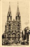 CPA Marseille L'Eglise Saint Vincent De Paul Tramway