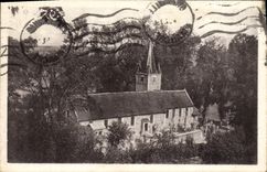 CPA Donville L'Eglise Et La Vallee