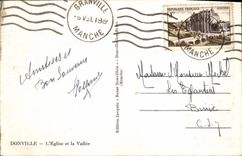 CPA Donville L'Eglise Et La Vallee