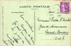 VINTAGE POSTCARD Mesnil St Wolf Place D ePelerinage Limes Of the Compost