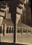 VINTAGE POSTCARD the Abbey St Pierre De Solesmes the new cloister