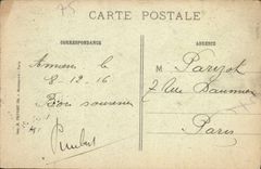 VINTAGE POSTCARD Amiens the Cathedral Guaranteed against the Militaria bombardments