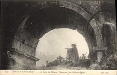 VINTAGE POSTCARD Castle of Cheverny the Room Of Billiards Pier By Hubert Robert