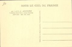 VINTAGE POSTCARD Byzantine Angouleme Romano Saint Pierre