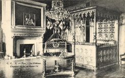 CPA Pau Le Chateau Chateau Chambre Ou Est Ne Henri IV
